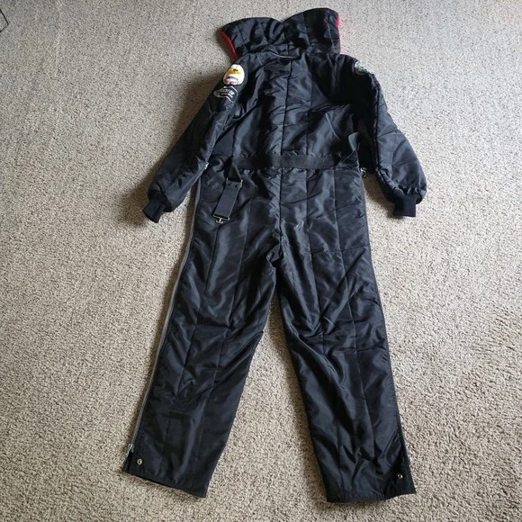 Vintage Arctic Cat Snowmobile Suit Mens Medium Large One Piece Zip-Off‎ Hood